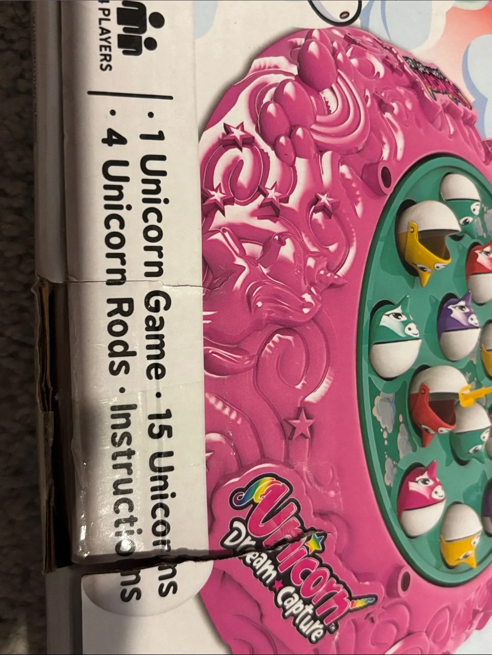 Unicorn Dream Capture Kids Fishing Game - Pink & Teal